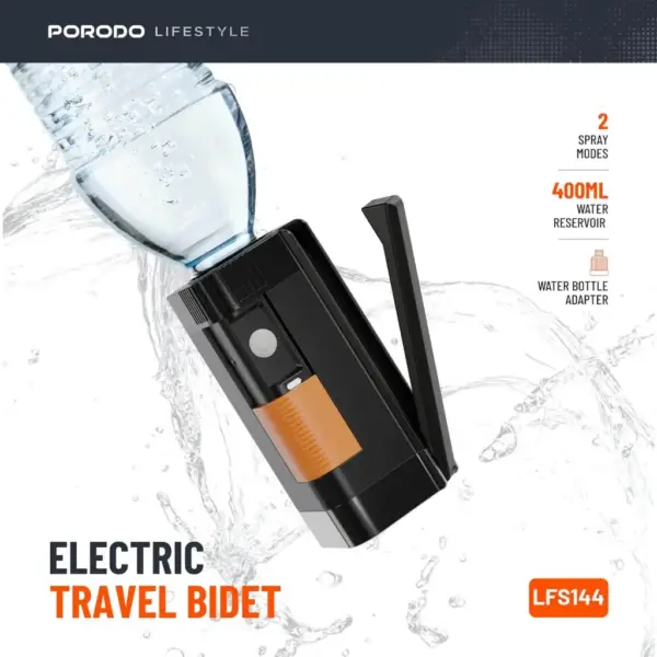 PORODO ELECTRIC TRAVEL BIDET 400ML | LFS144
